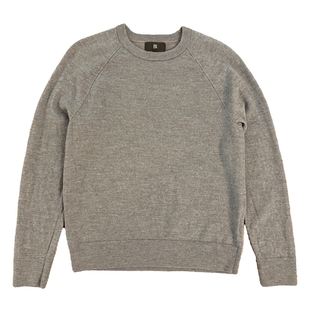 BR Banana Republic 100% merino extra fine wool grey sweater size M